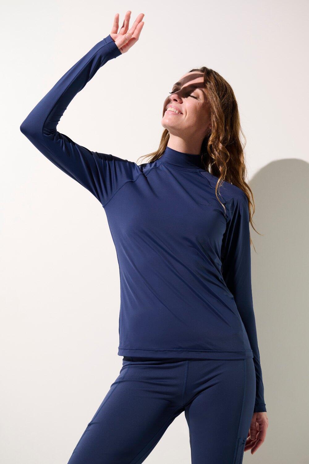 T-shirt de bain anti-UV Femme Bleu, Malibu, UPF 50+ 3/6