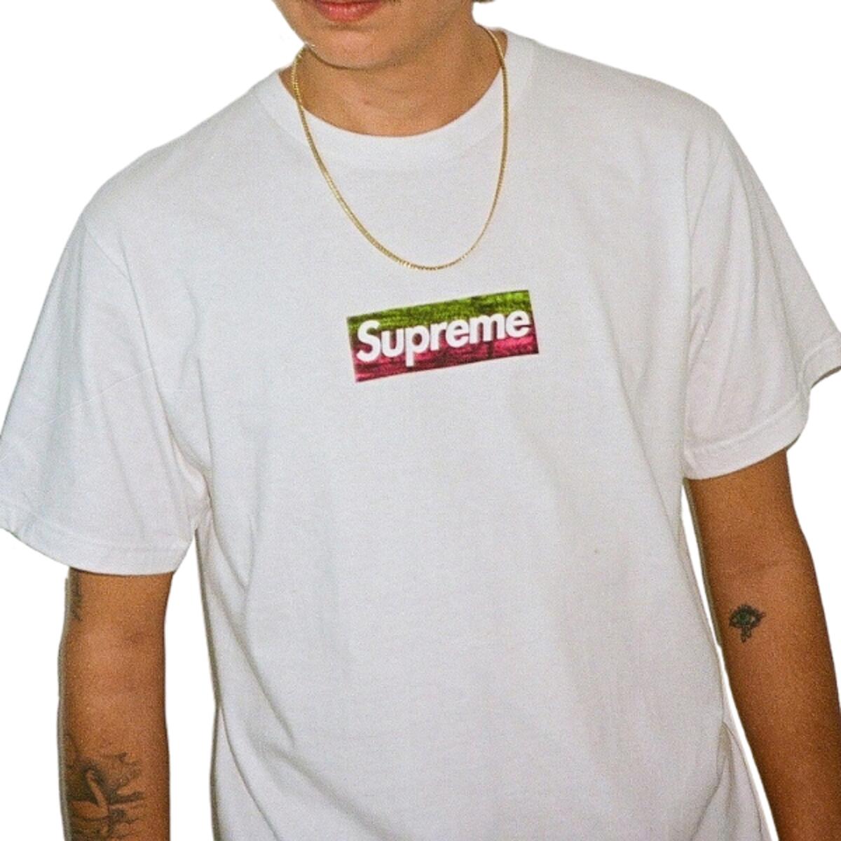 T-shirt  Los Angeles Fire Relief Box Logo White 3/3
