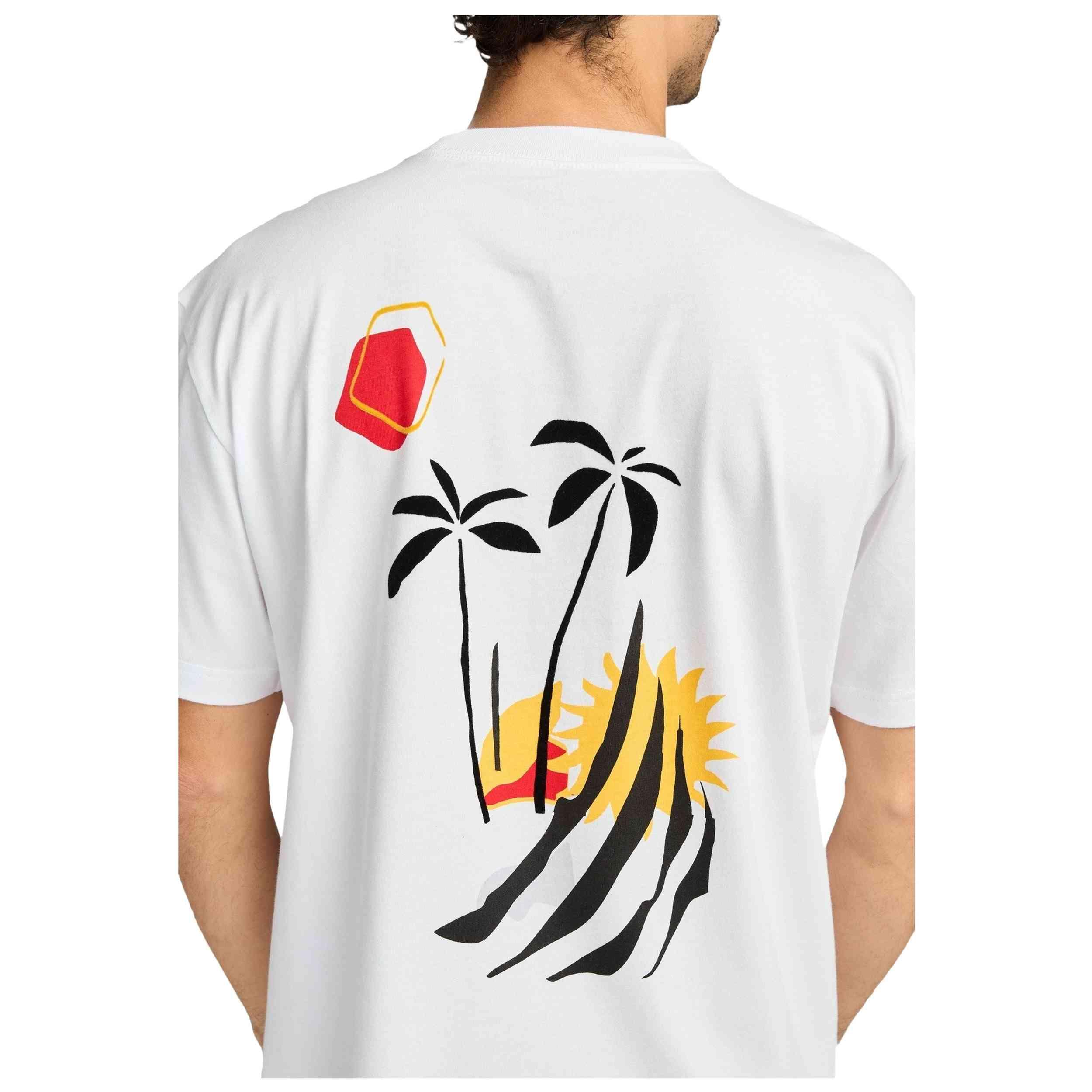 T-shirt Rvca modelo EVYZT00287-WHT para homem 4/5