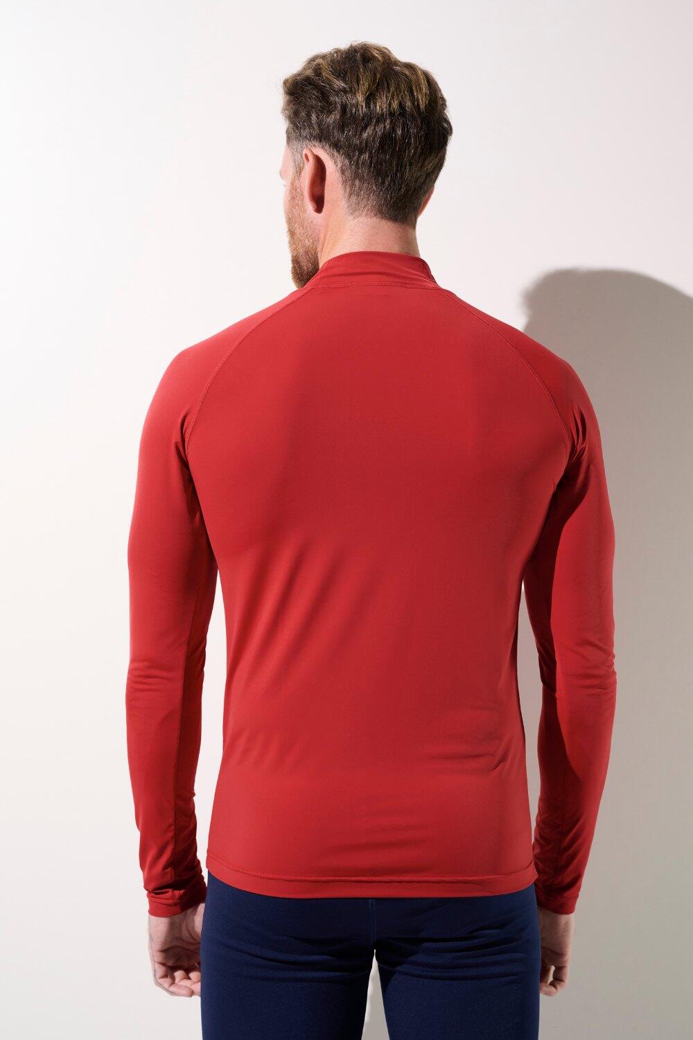 T-shirt de bain anti-UV Homme Rouge, Malibu, UPF 50+ 4/7