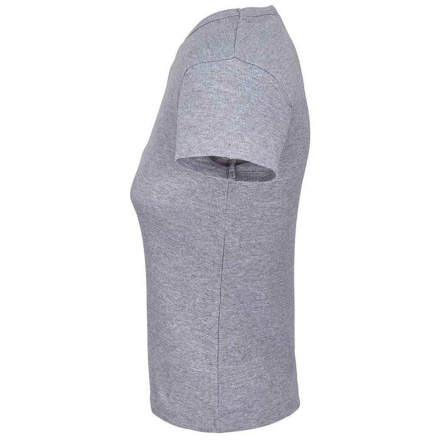 "Sara" TShirt für Damen Hellgrau Mergel 3/4