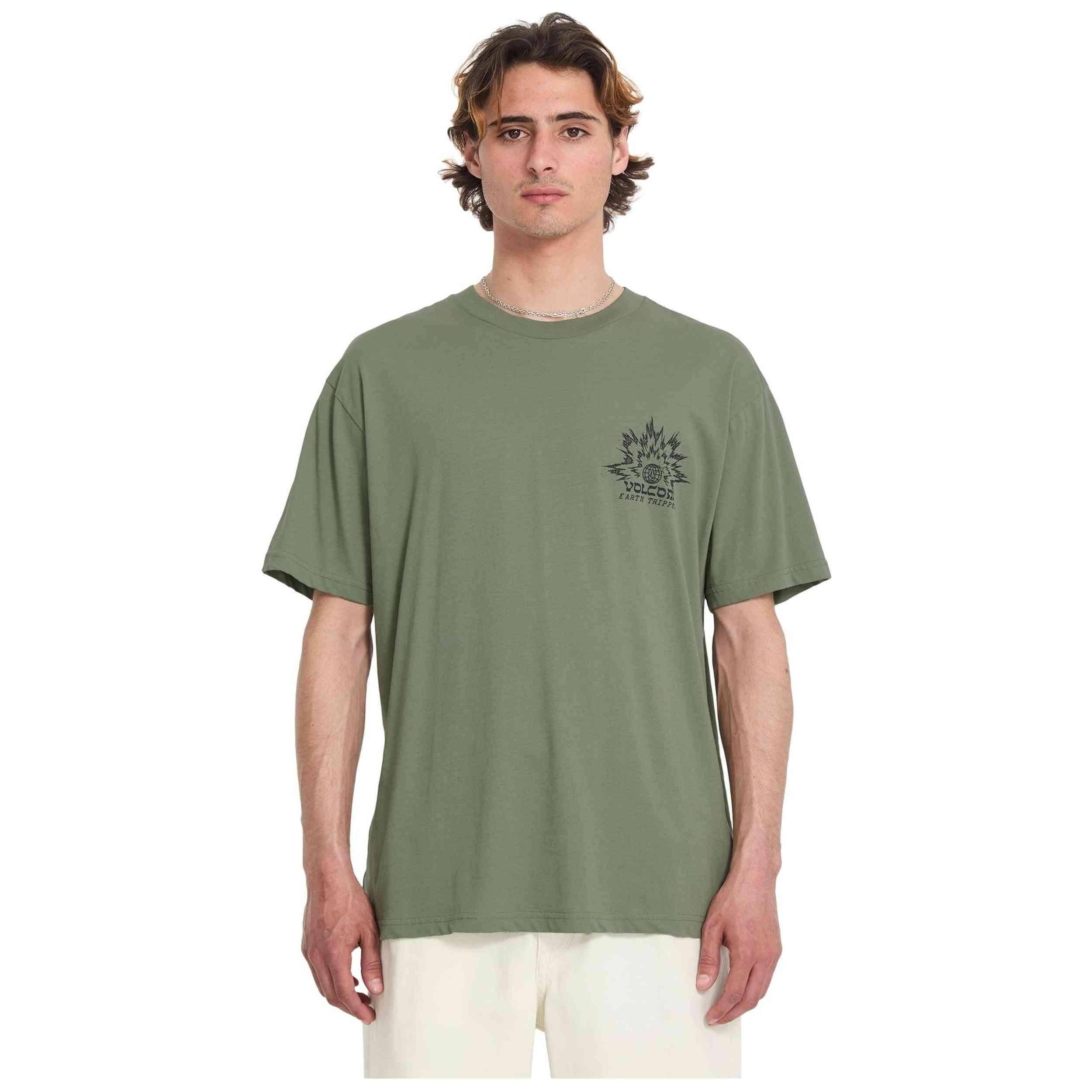 Kurzarmshirt Volcom Modell A5012611-BLV für männer 3/5