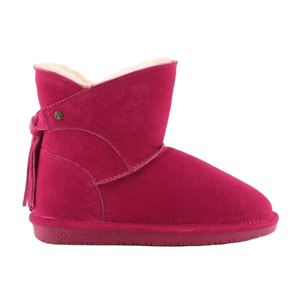 Stivali Da Neve PelleDonna Bearpaw Mia Pom Berry Rosa 4/6