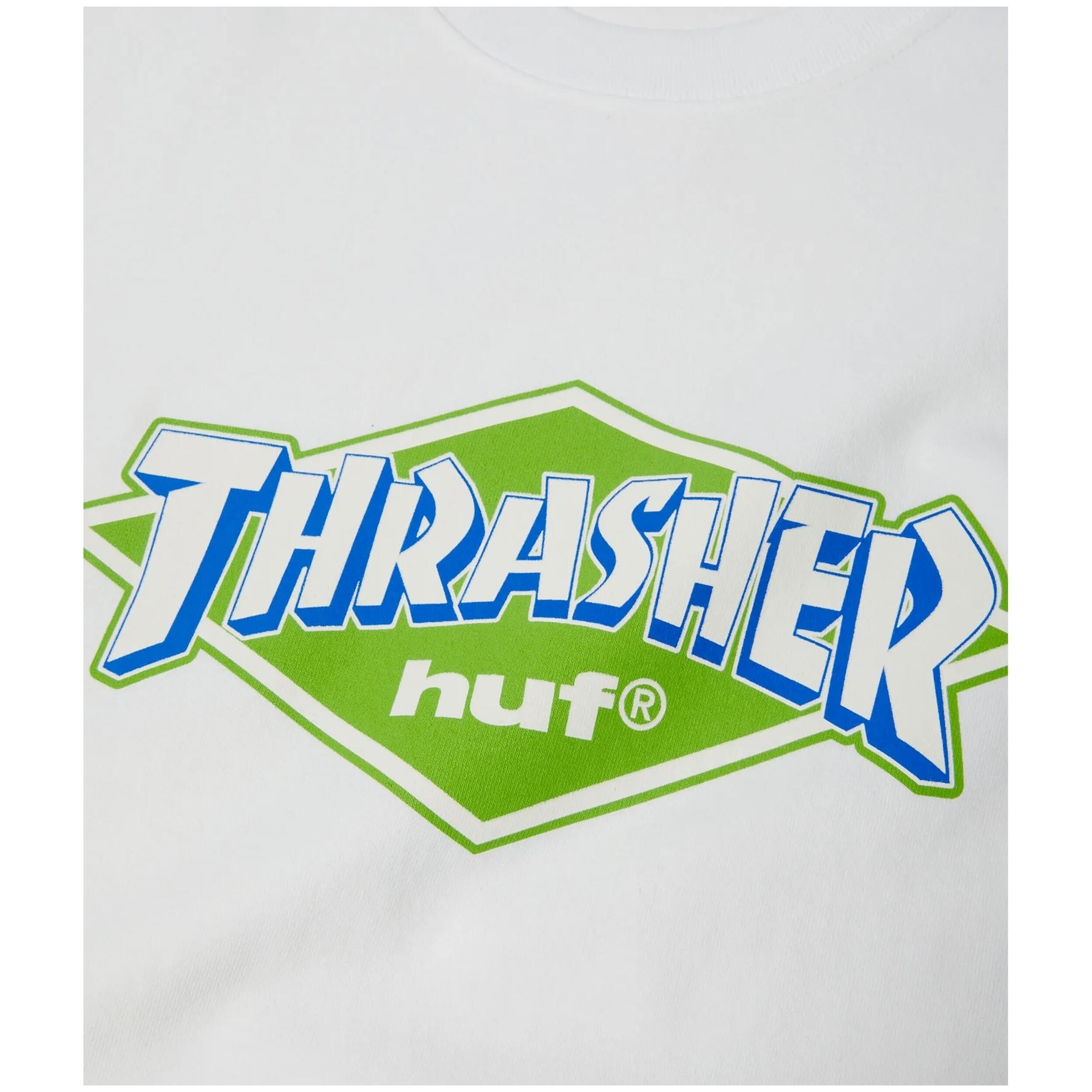 T-shirt Huf modèle TS02730-WHT pour unisexe 2/2