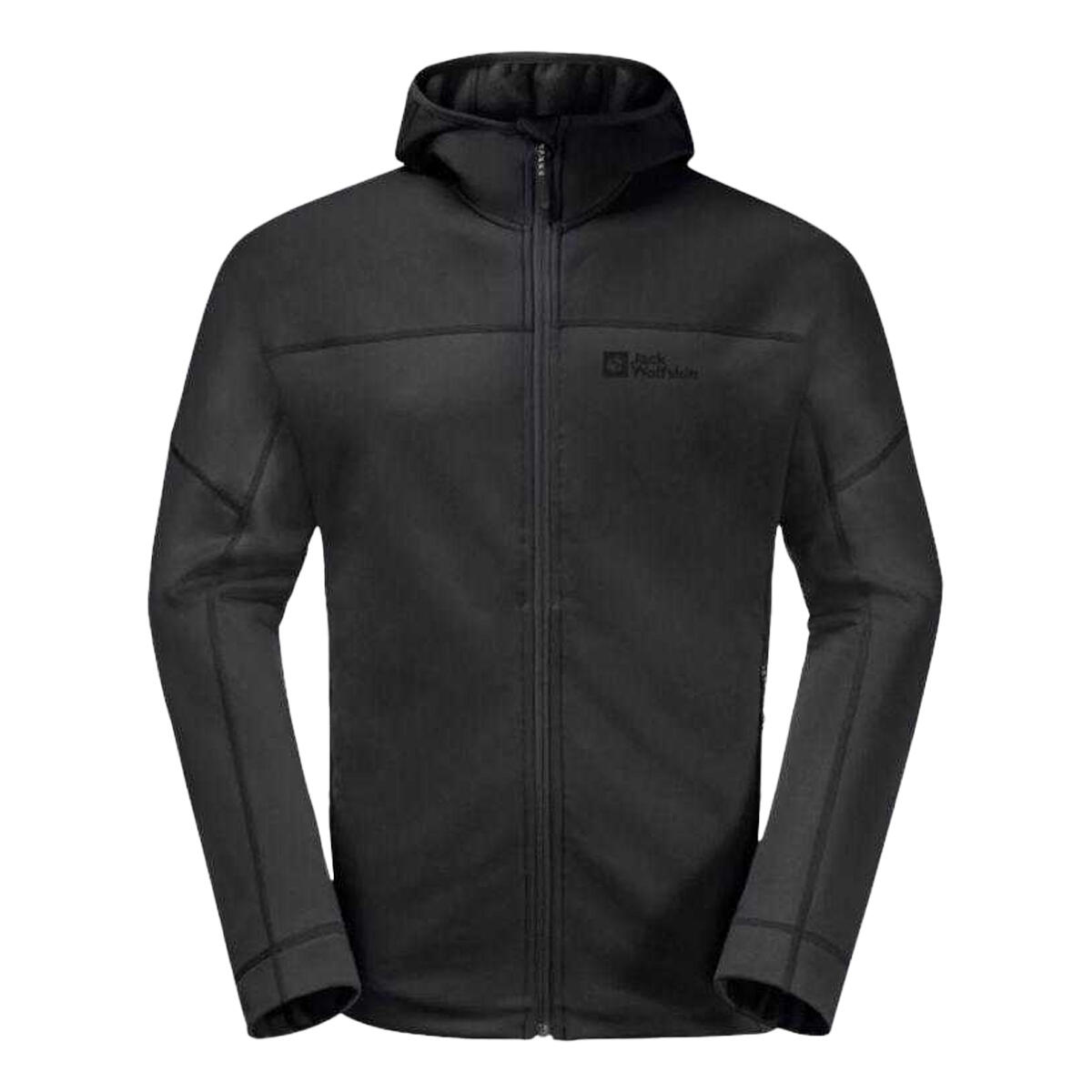 Heren Hirschberg Full Zip Hoodie (Zwart) 2/2