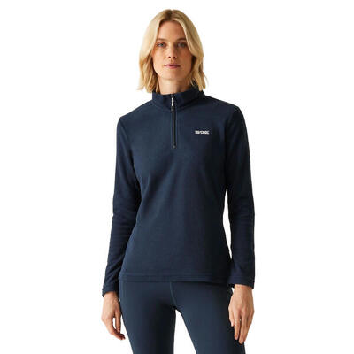 Dames sweetheart quarter zip fleece top (marine)