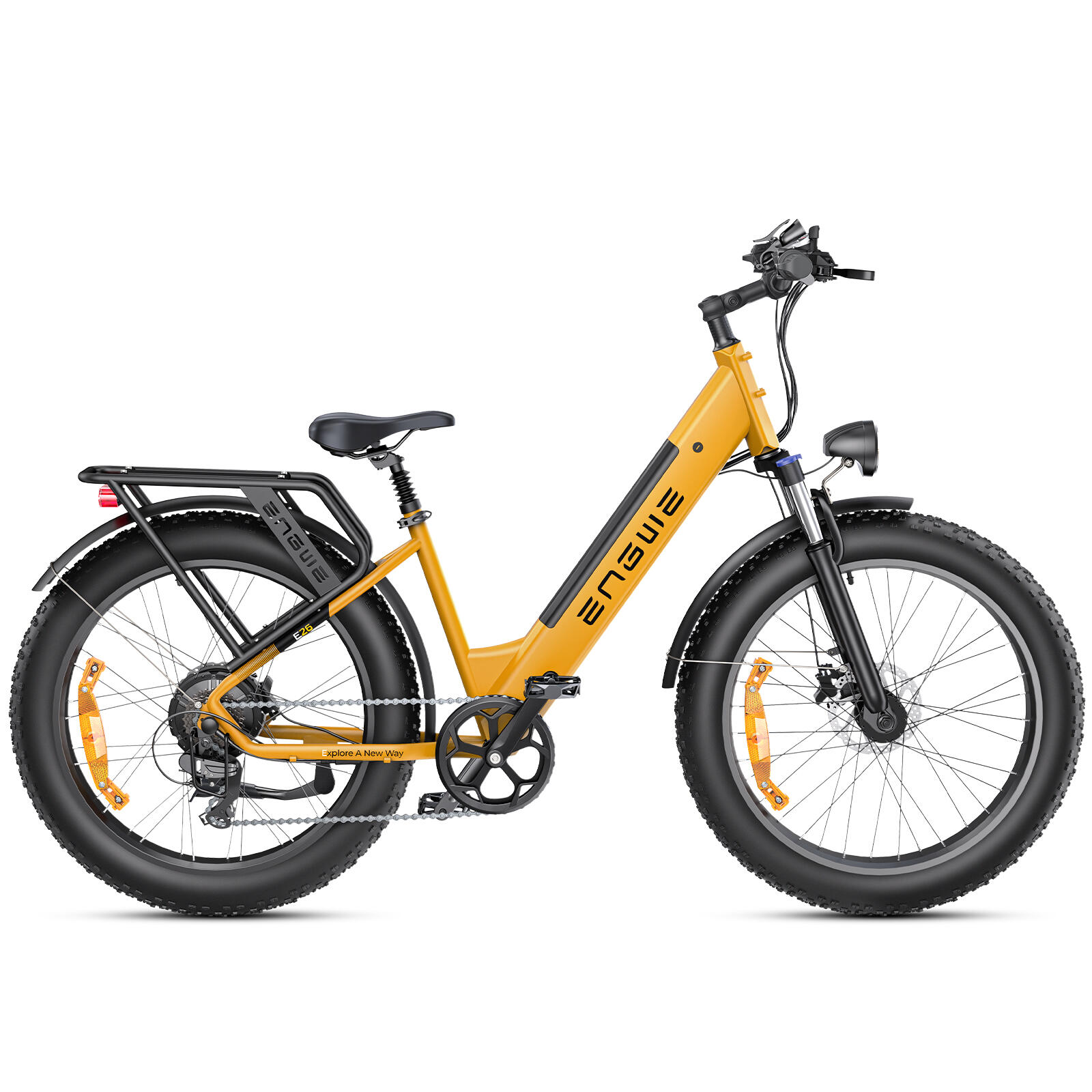 E26 ST Bicicleta eléctrica adulto 250W, 48V 16Ah, neumático ancho 26" 4/7