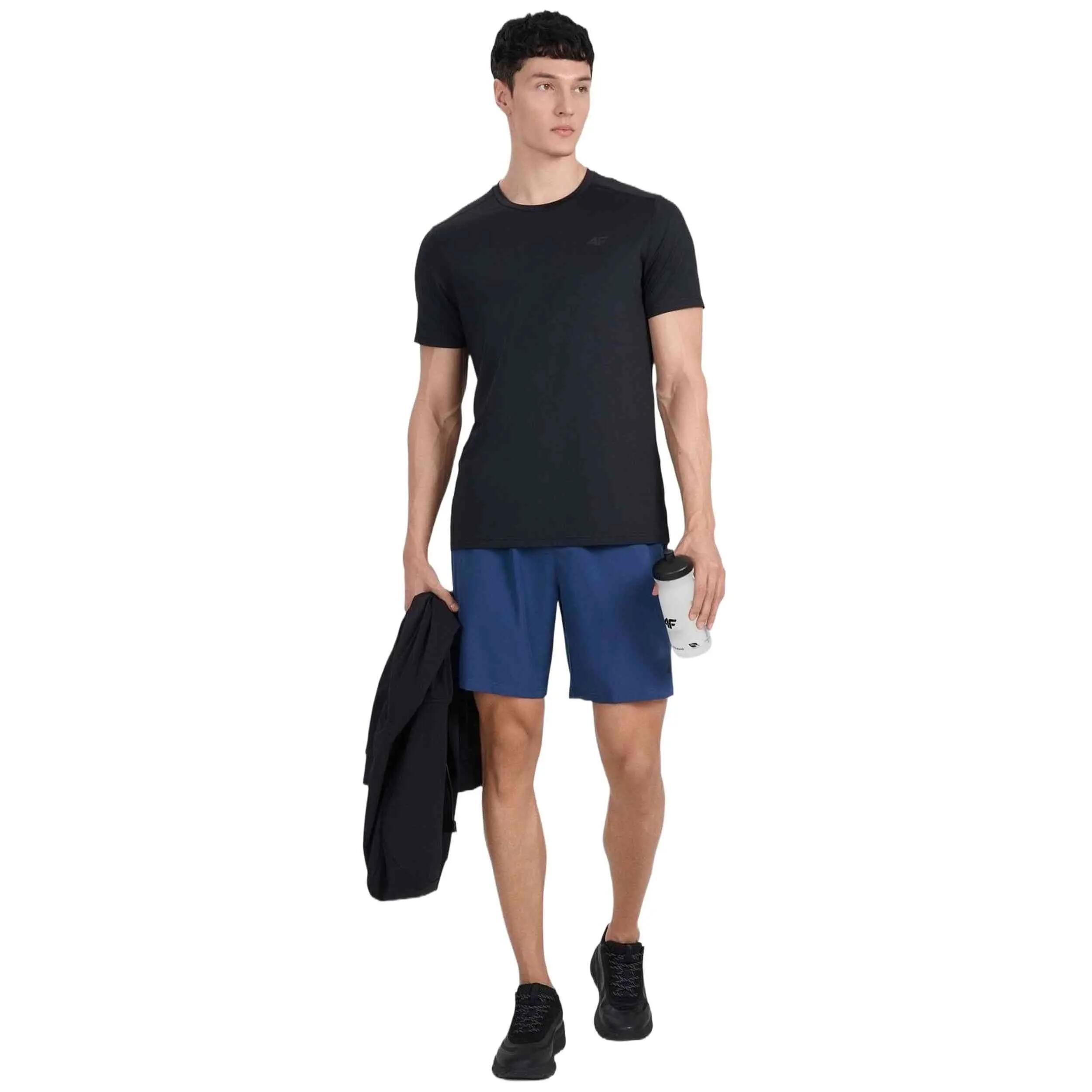 Maglia a maniche corte 4f modello M1830-NEGRO per uomini 2/5