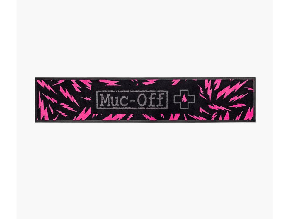 Tapis de vélo / Absorbing Bike Mat (200 x 40 cm) - black/pink 2/3
