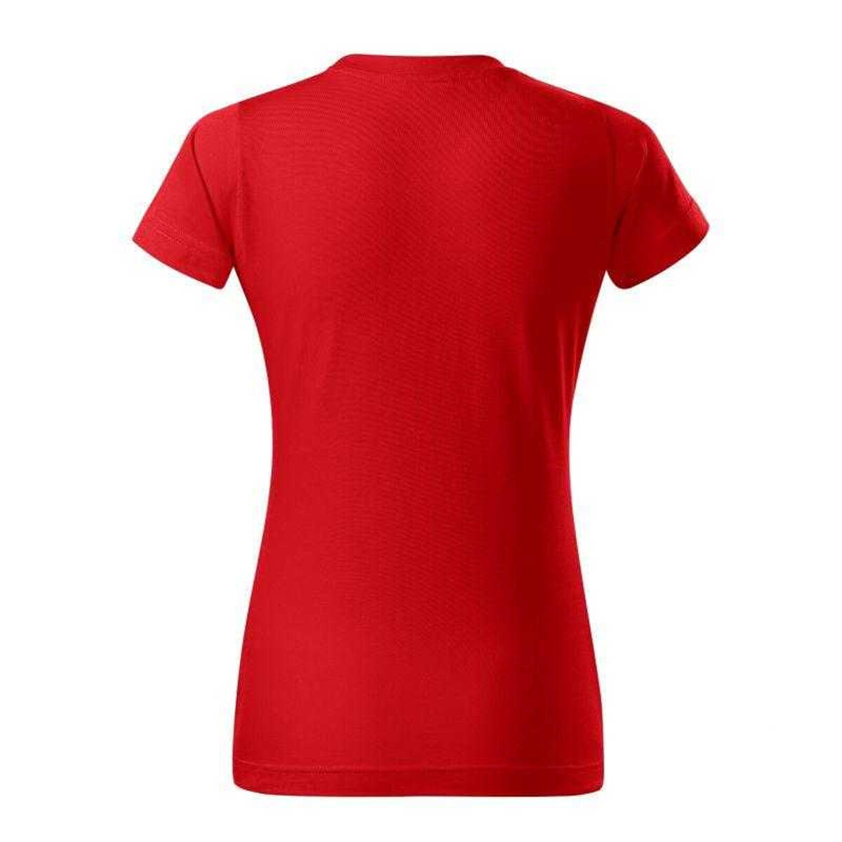 T-shirt Básica para Mulheres/Ladies (Vermelho) 2/4