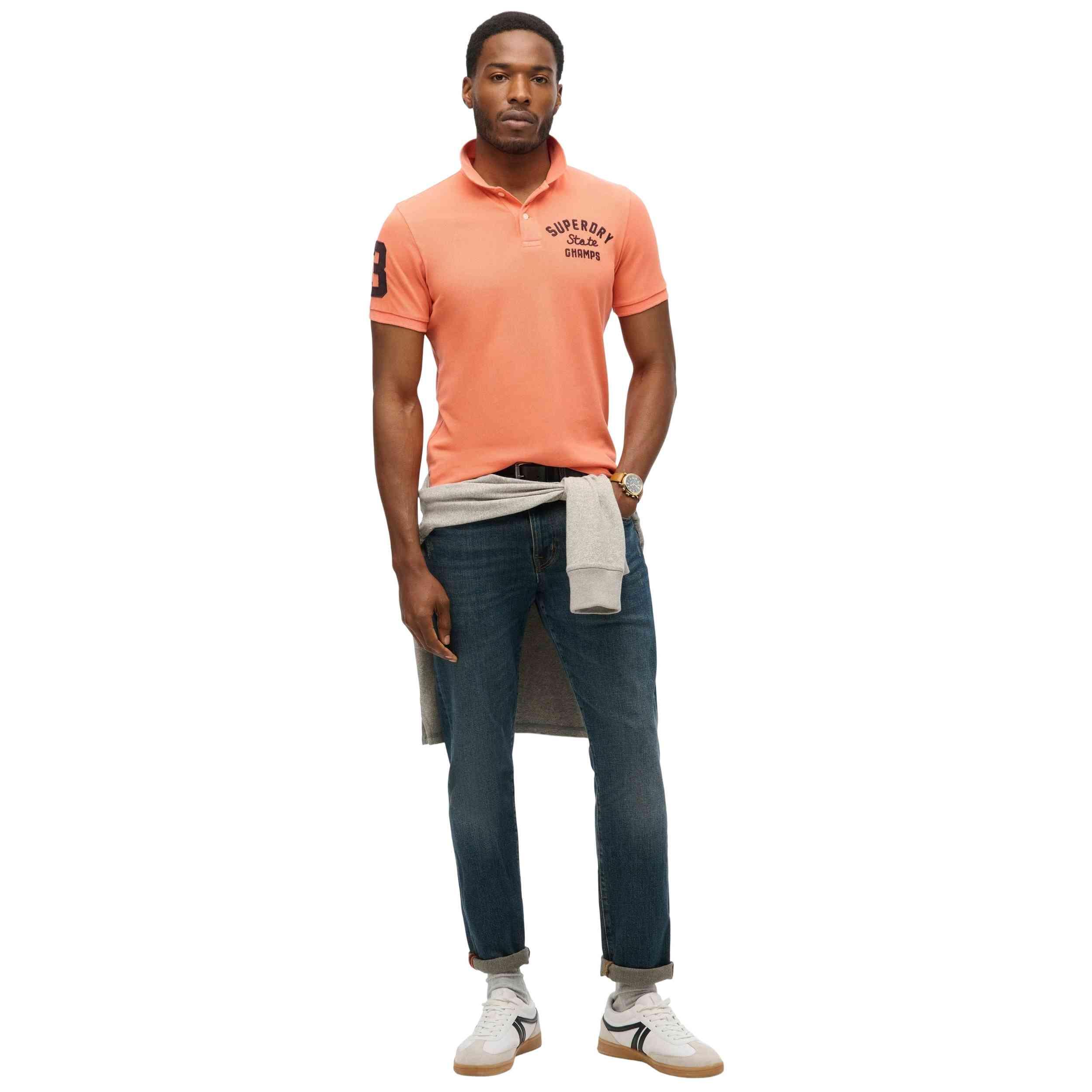 Polo a maniche corte Superdry modello M1110349A-YUG per uomini 2/5