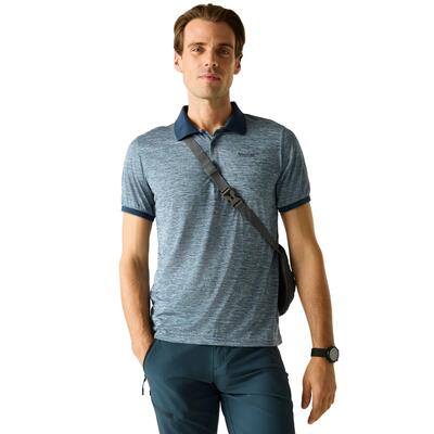 Heren remex ii jersey poloshirt (china blauw)