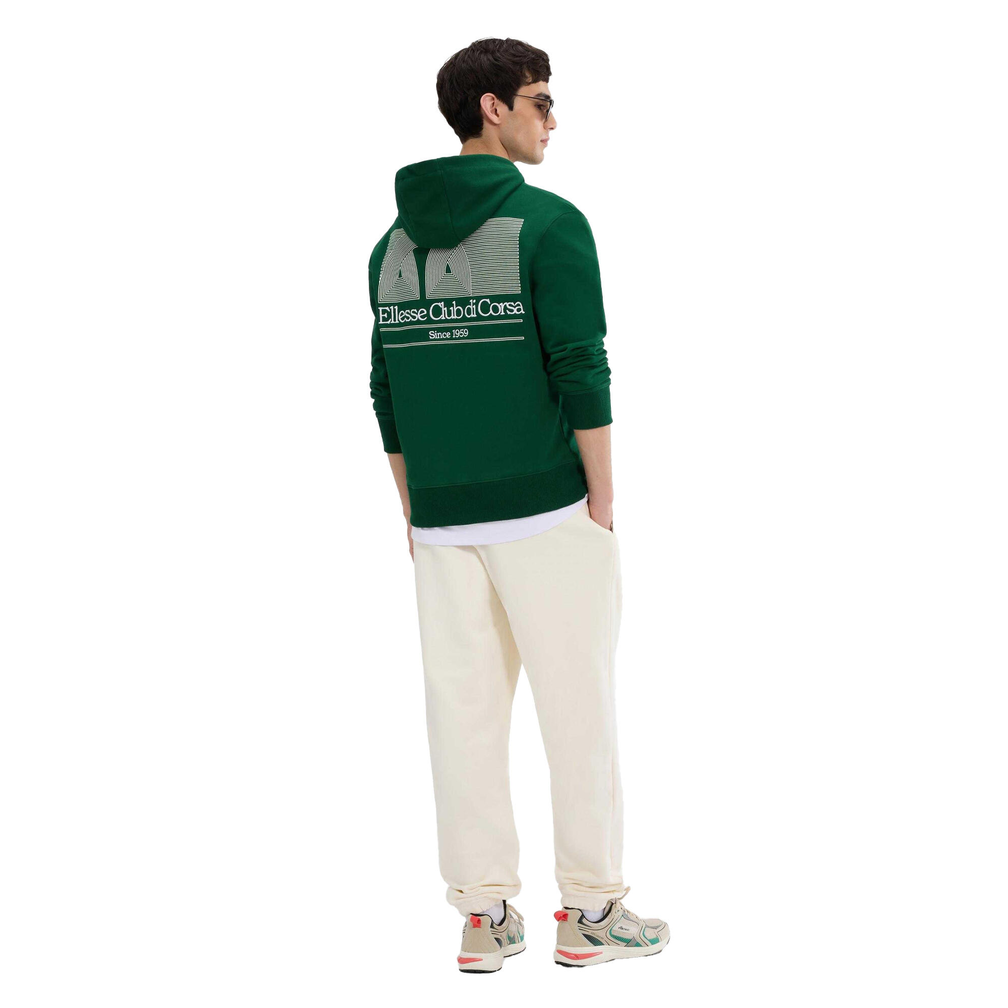 Sweat À Capuche CLUB DI CORSA Homme (Vert Foncé) 4/4