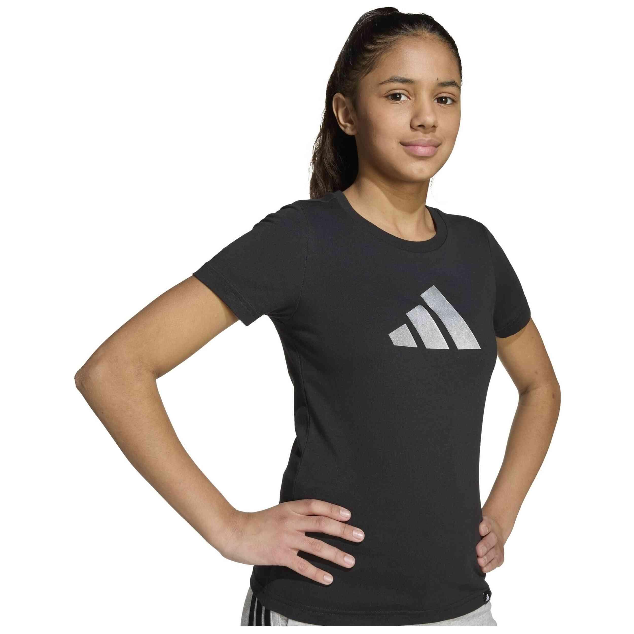 Maglia a maniche corte Adidas modello JV5262 per ragazze 3/5