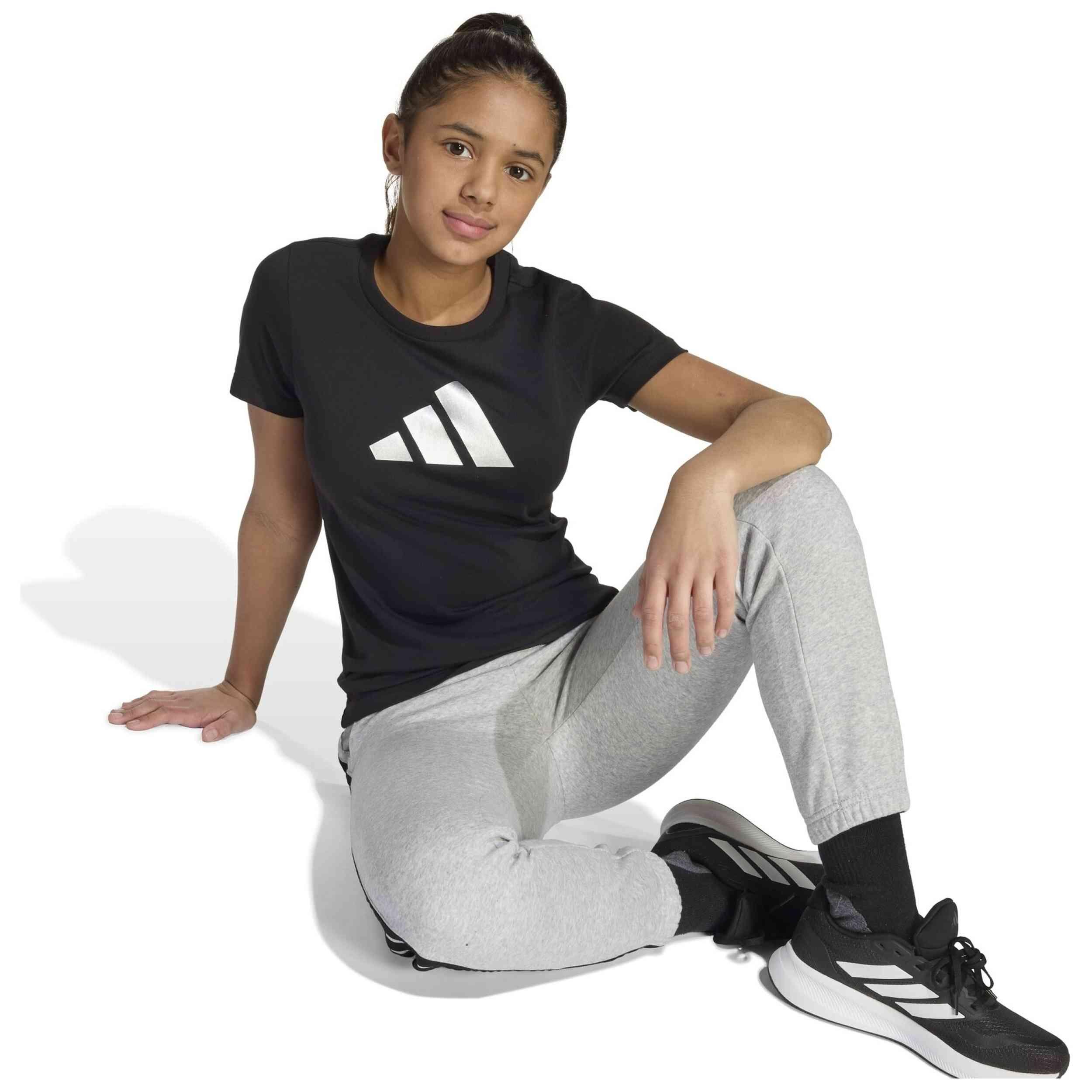 Maglia a maniche corte Adidas modello JV5262 per ragazze 2/5