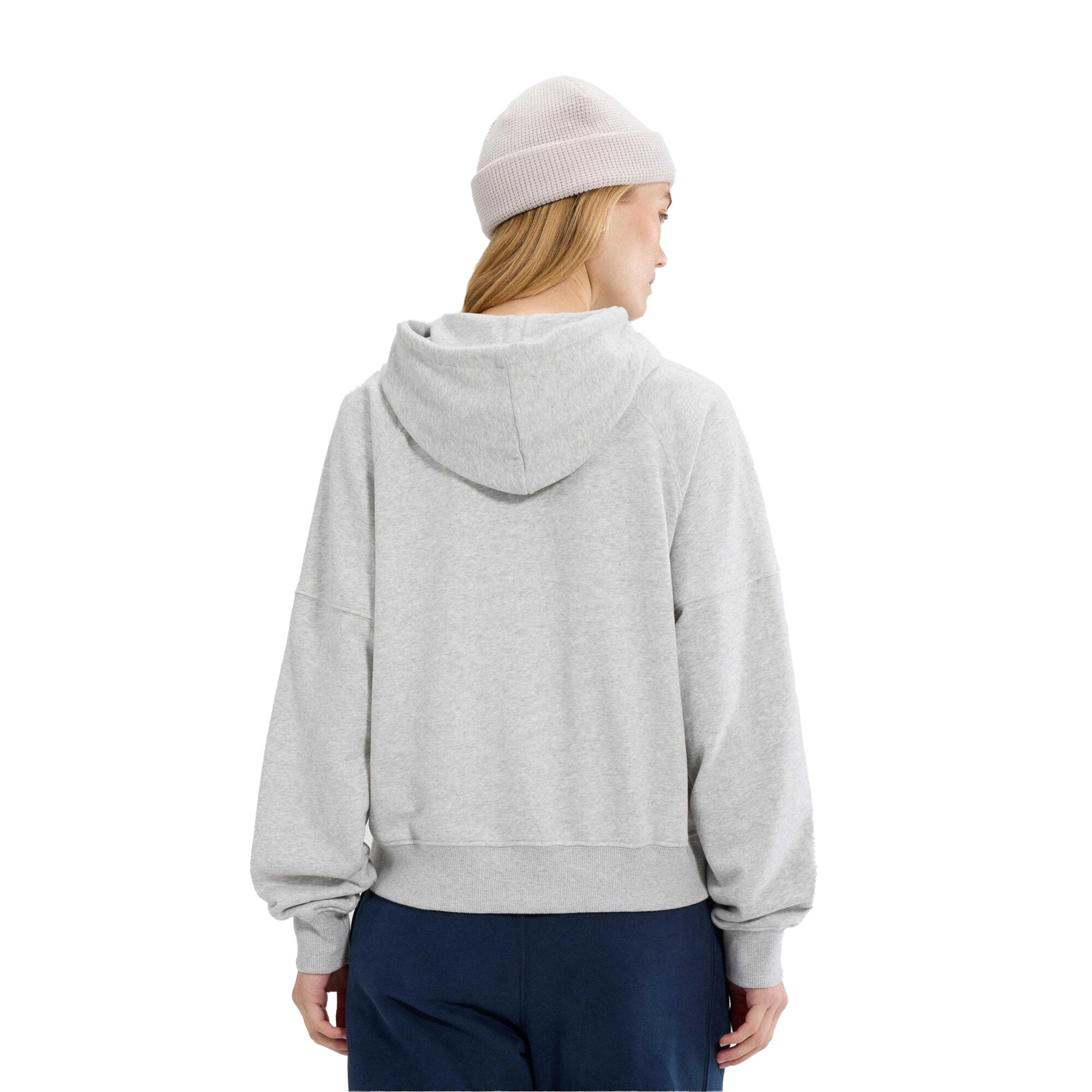 Felpa Con Cappuccio Donna Ellesse Liscia Grigio Chiaro Marna 2/4