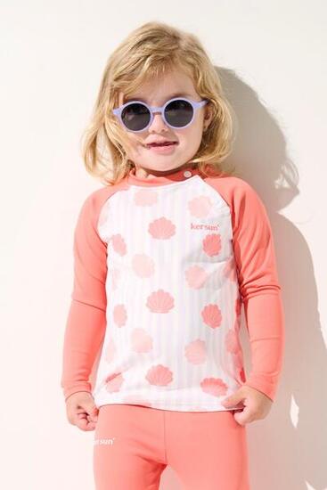 T-shirt de bain anti-UV Fille (2-4 ans) Rose, Samoa, UPF 50+