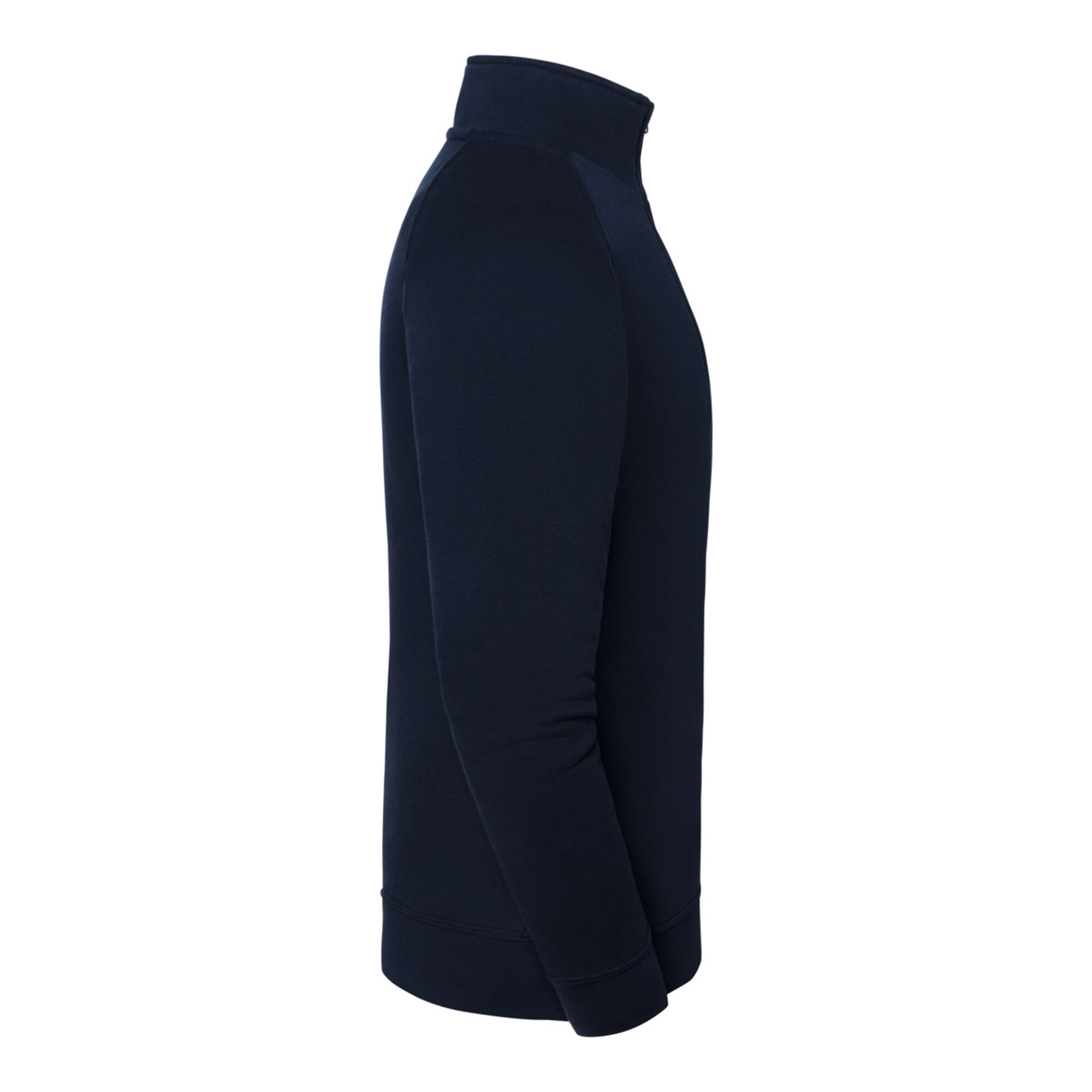 Mens Iconic Premium Quarter Zip Sweatshirt (Deep Navy) 3/3