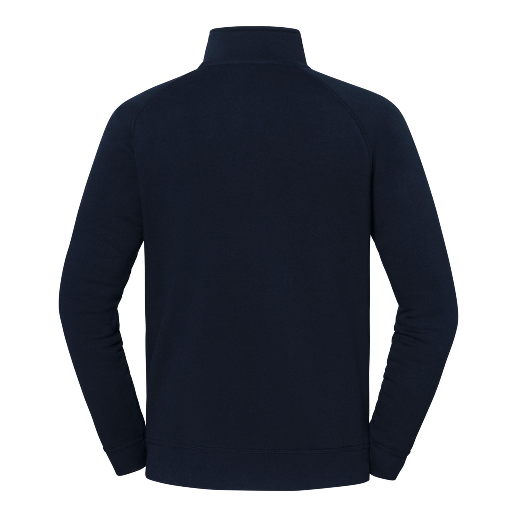 Mens Iconic Premium Quarter Zip Sweatshirt (Deep Navy) 2/3
