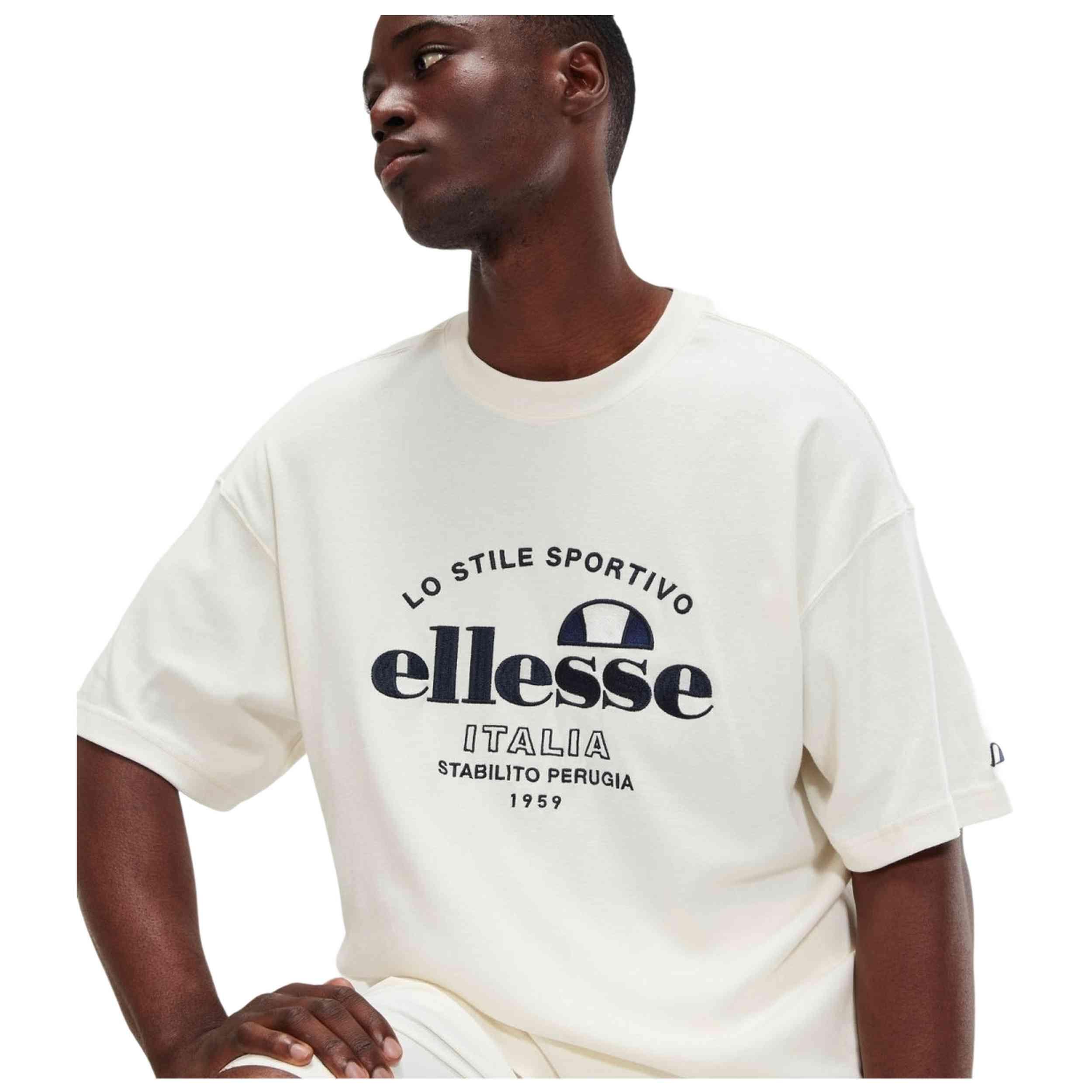 Kurzarmshirt Ellesse Modell SHV20203-OFW für männer 4/5