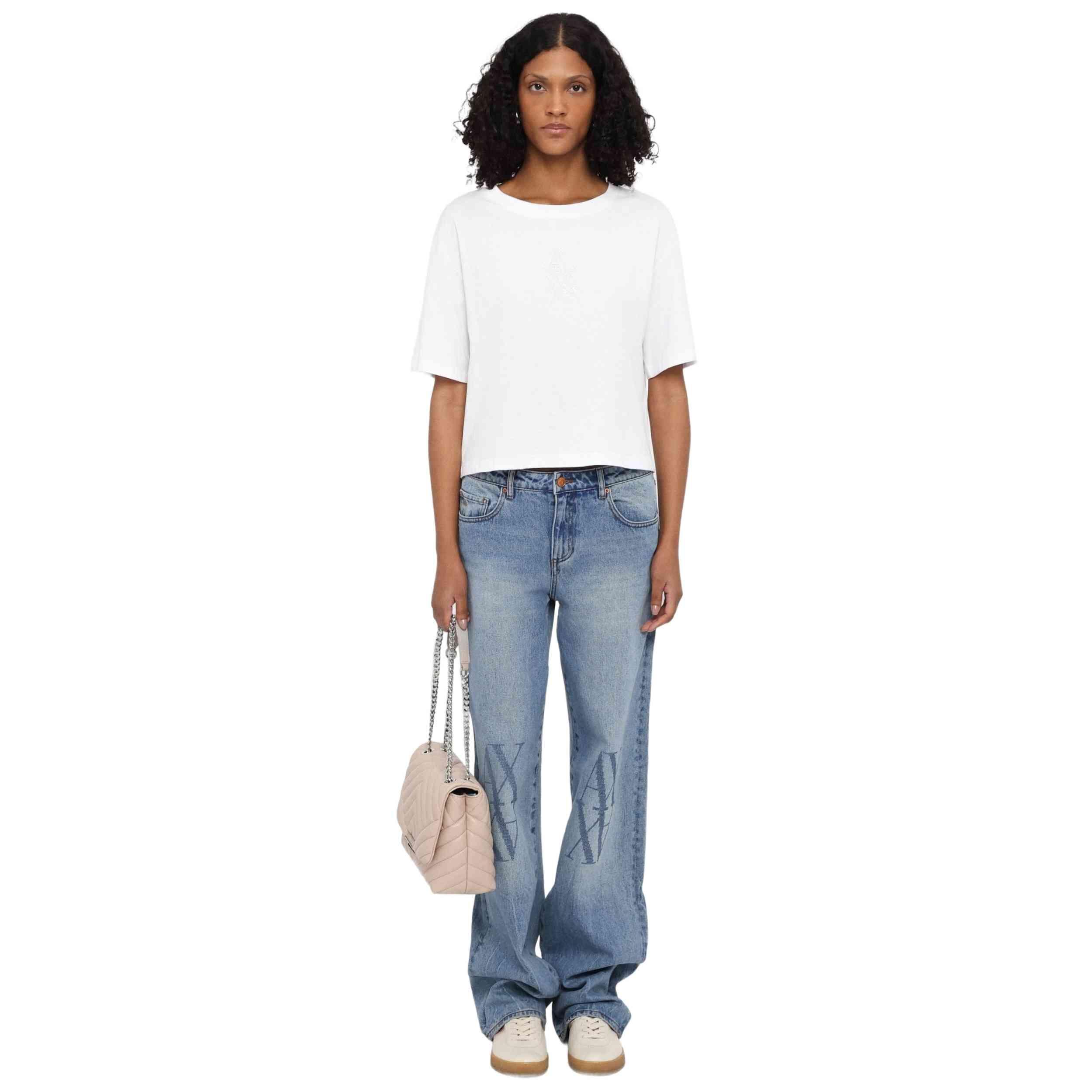 Camiseta de manga corta Armani exchange modelo 040303200010 para mujer 3/5