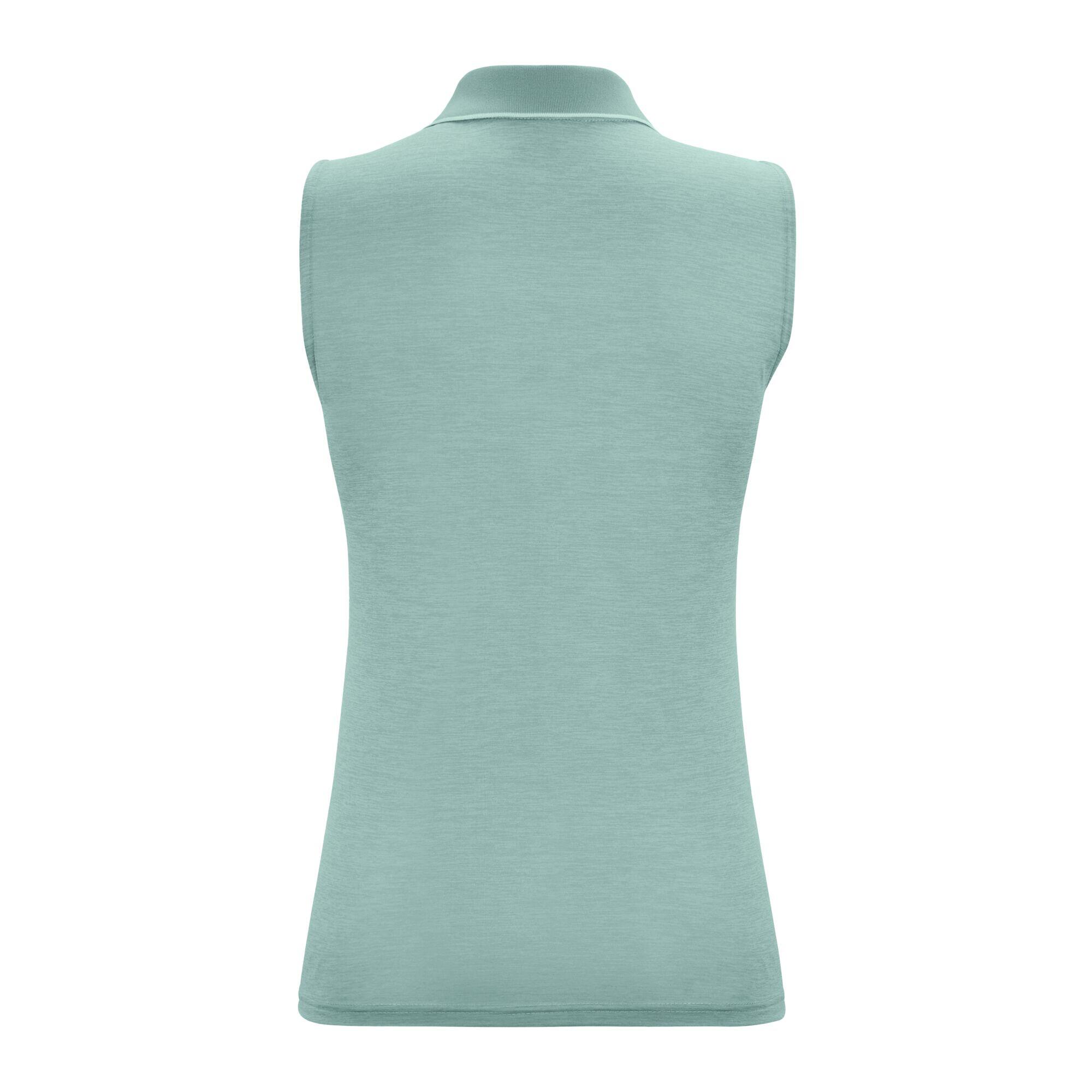 Polo Sans Manches TIMA Femme (Pastel Turquoise) 2/5