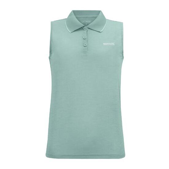 Polo Sans Manches TIMA Femme (Pastel Turquoise)