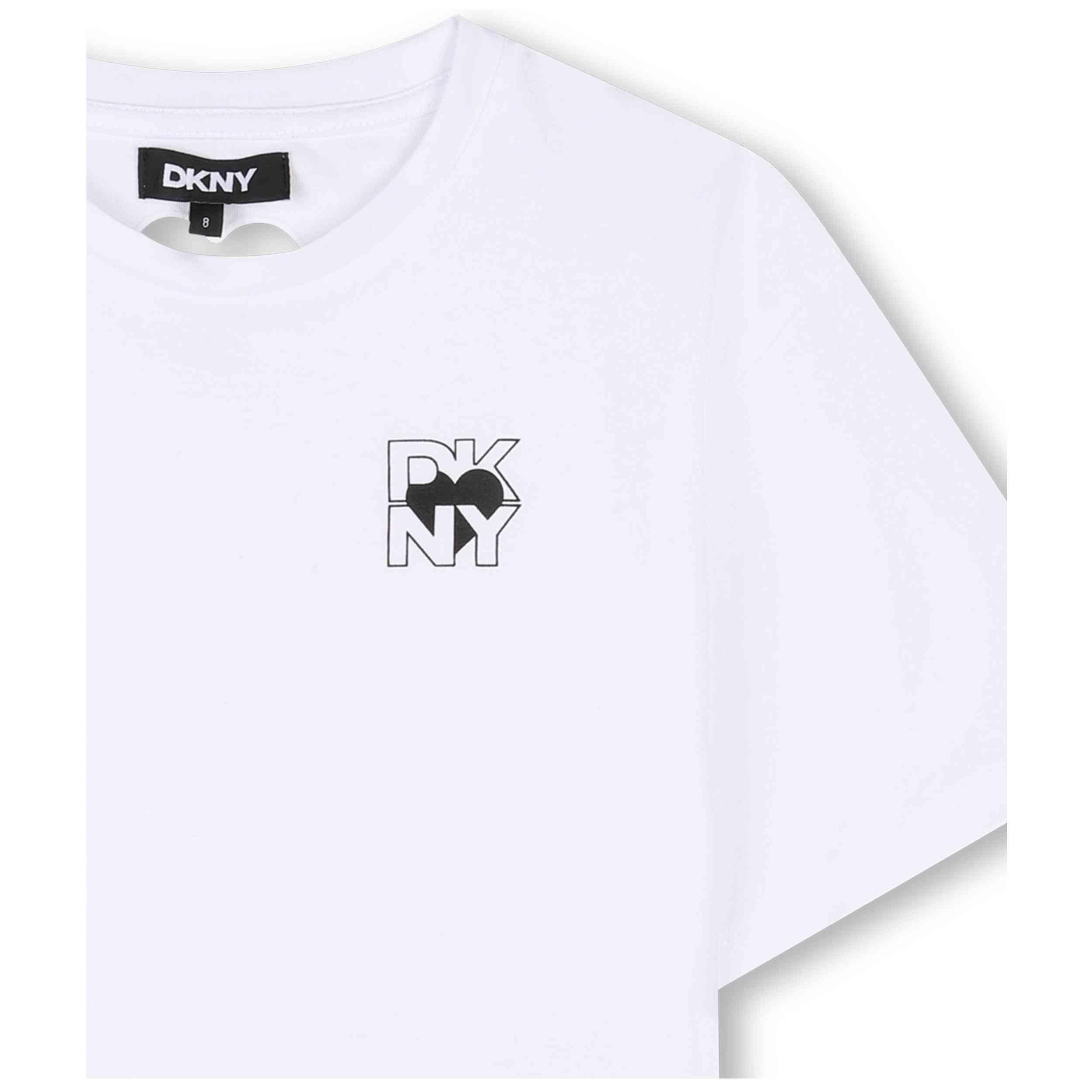 T-shirt met korte mouwen Dkny model D62311_10P voor meisjes 4/4