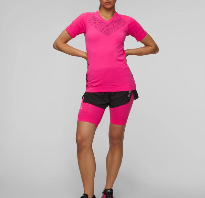 Koszulka biegowa damska X-Bionic Twyce Run Shirt SS Pink 3/6