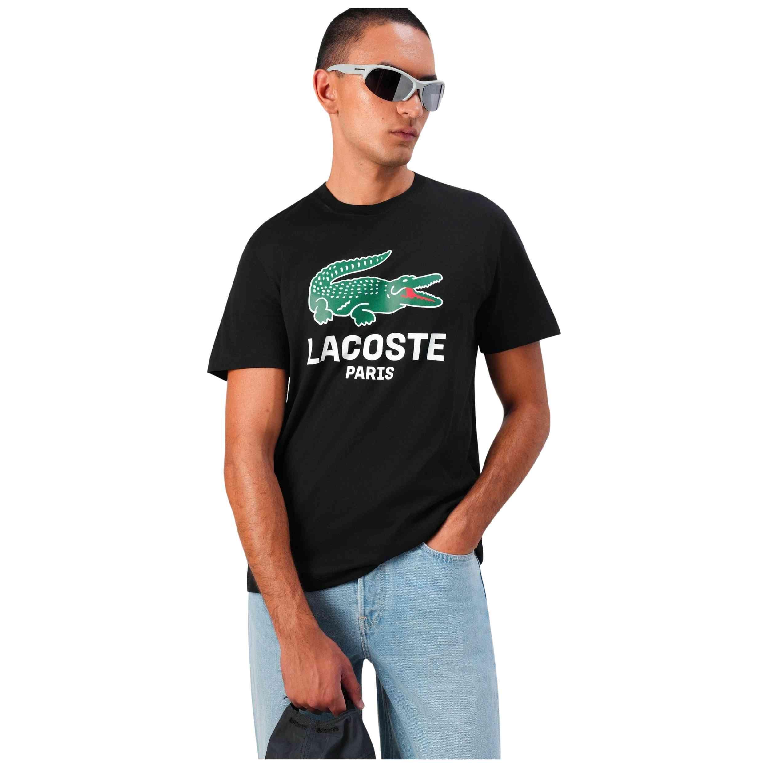 T-shirt Lacoste modèle TH5634-00-BLK pour homme 5/5