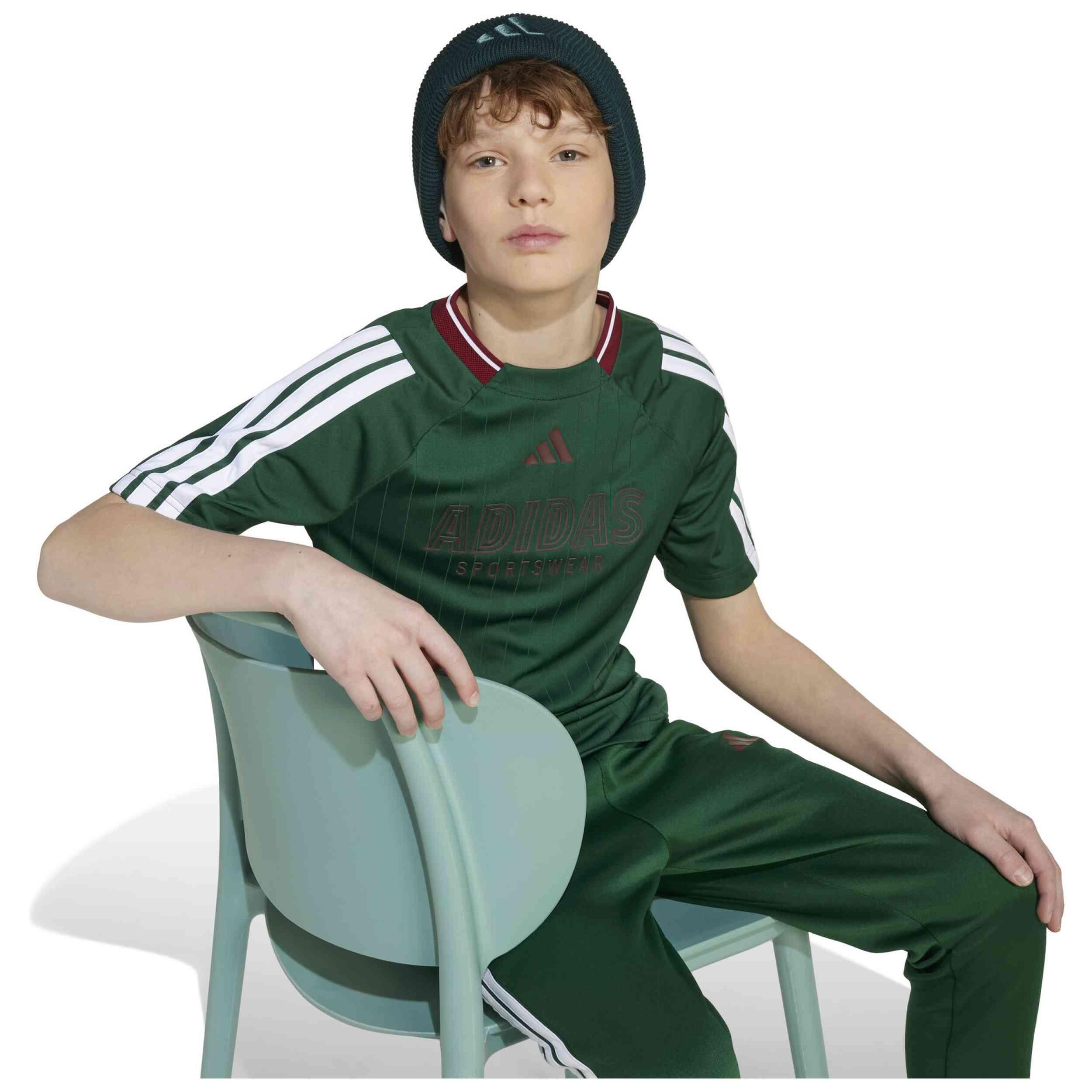 Maglia a maniche corte Adidas modello JW7417 per unisex ragazzi 3/5