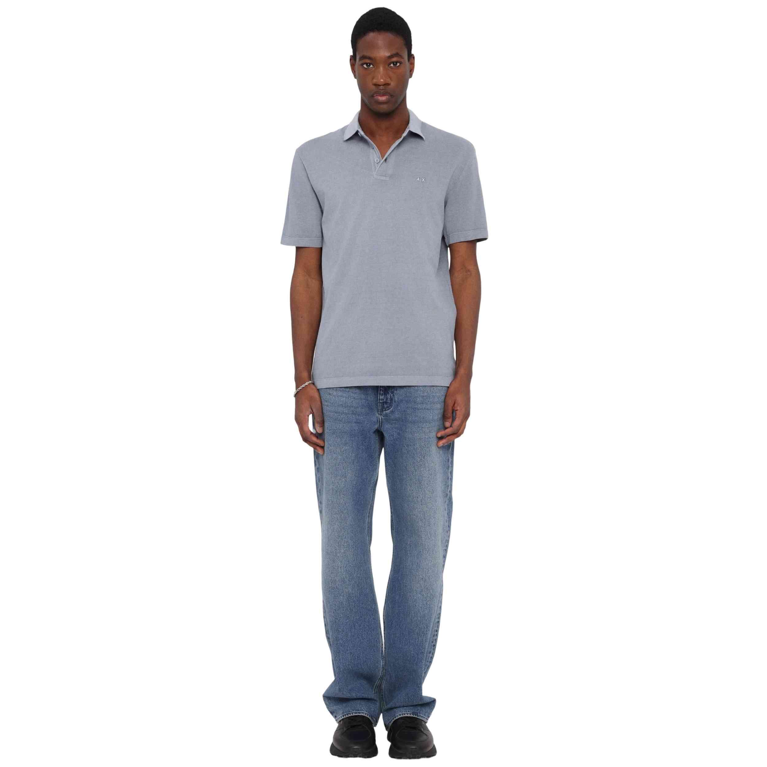 Polo a maniche corte Armani exchange modello 042403200003 per uomini 3/5