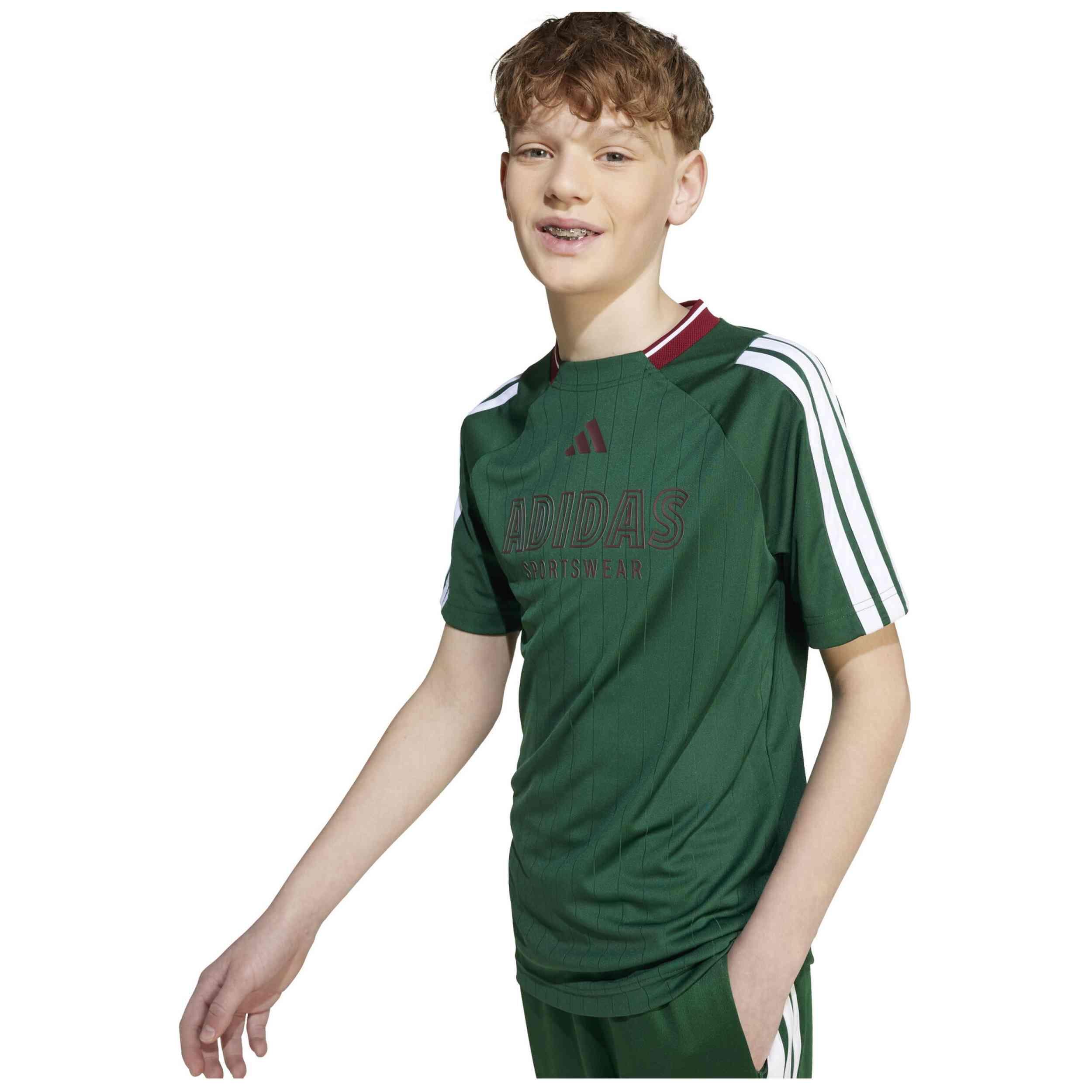 Maglia a maniche corte Adidas modello JW7417 per unisex ragazzi 2/5