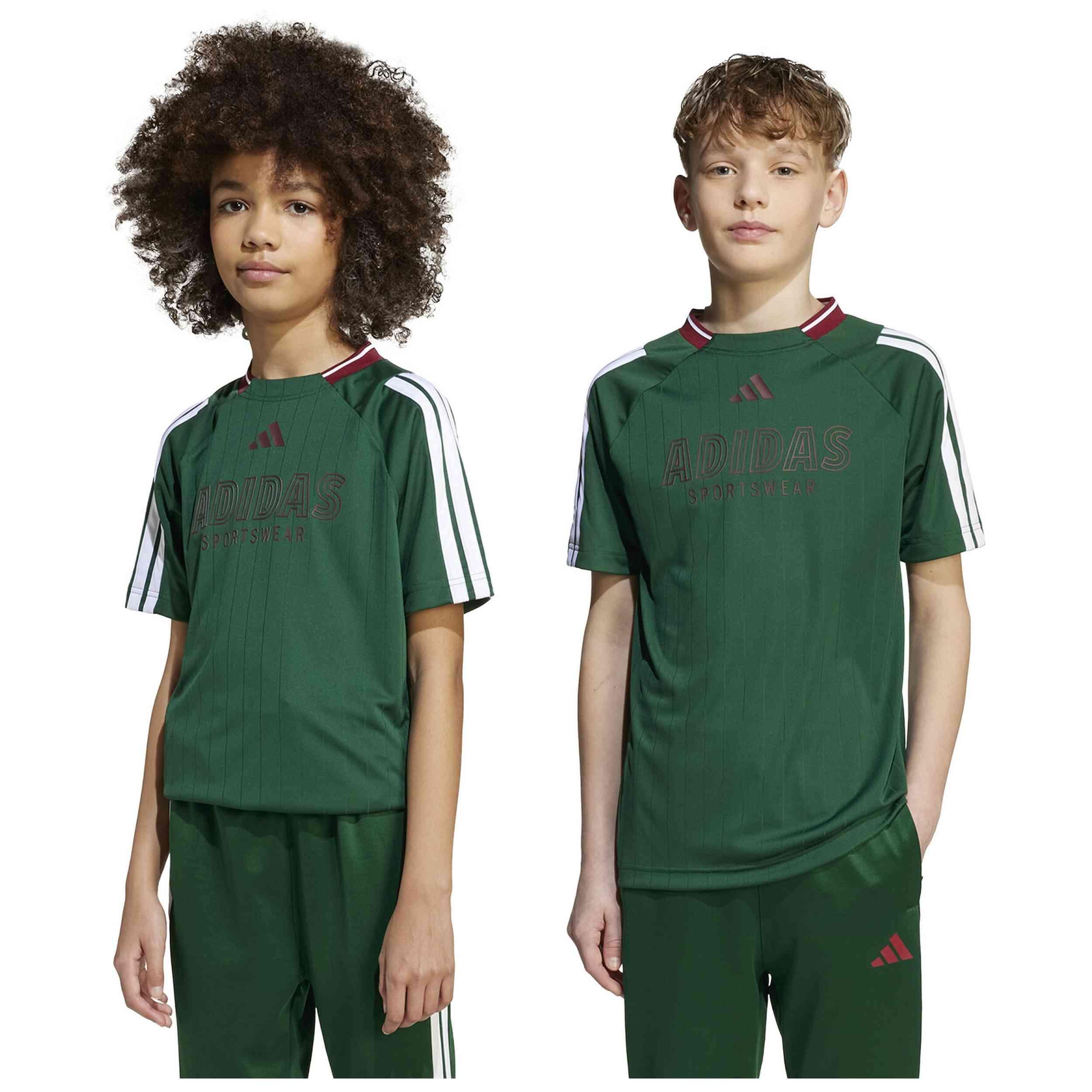 Maglia a maniche corte Adidas modello JW7417 per unisex ragazzi 4/5