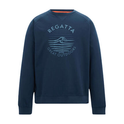 Sweat Motif/style Ondulé NITHSDALE Homme (Bleu Marine)