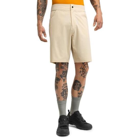 Short cyclotourisme homme Cyclisme Daytrip Camel Beige