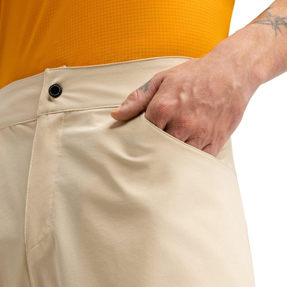 Pantalón corto cicloturismo hombre ciclismo Daytrip Camel Beige 4/7