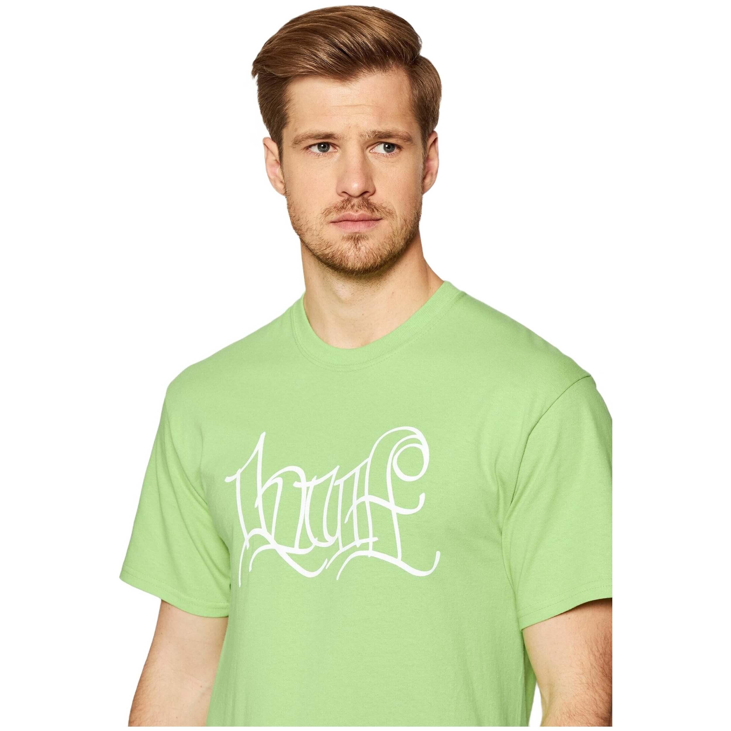 T-shirt met korte mouwen Huf model TS01382-LIME voor mannen 4/5