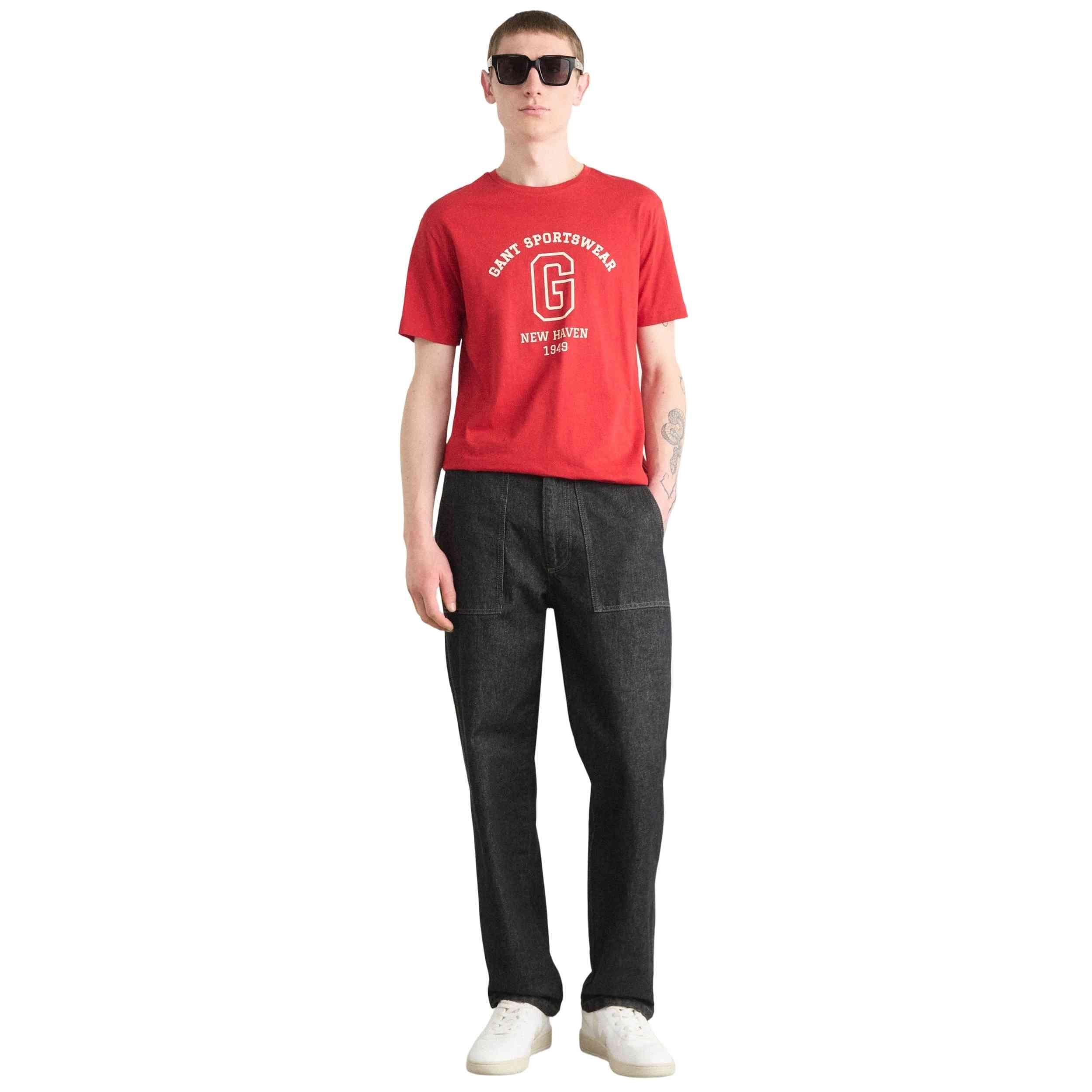 Kurzarmshirt Gant Modell 740303200002 für männer 3/5