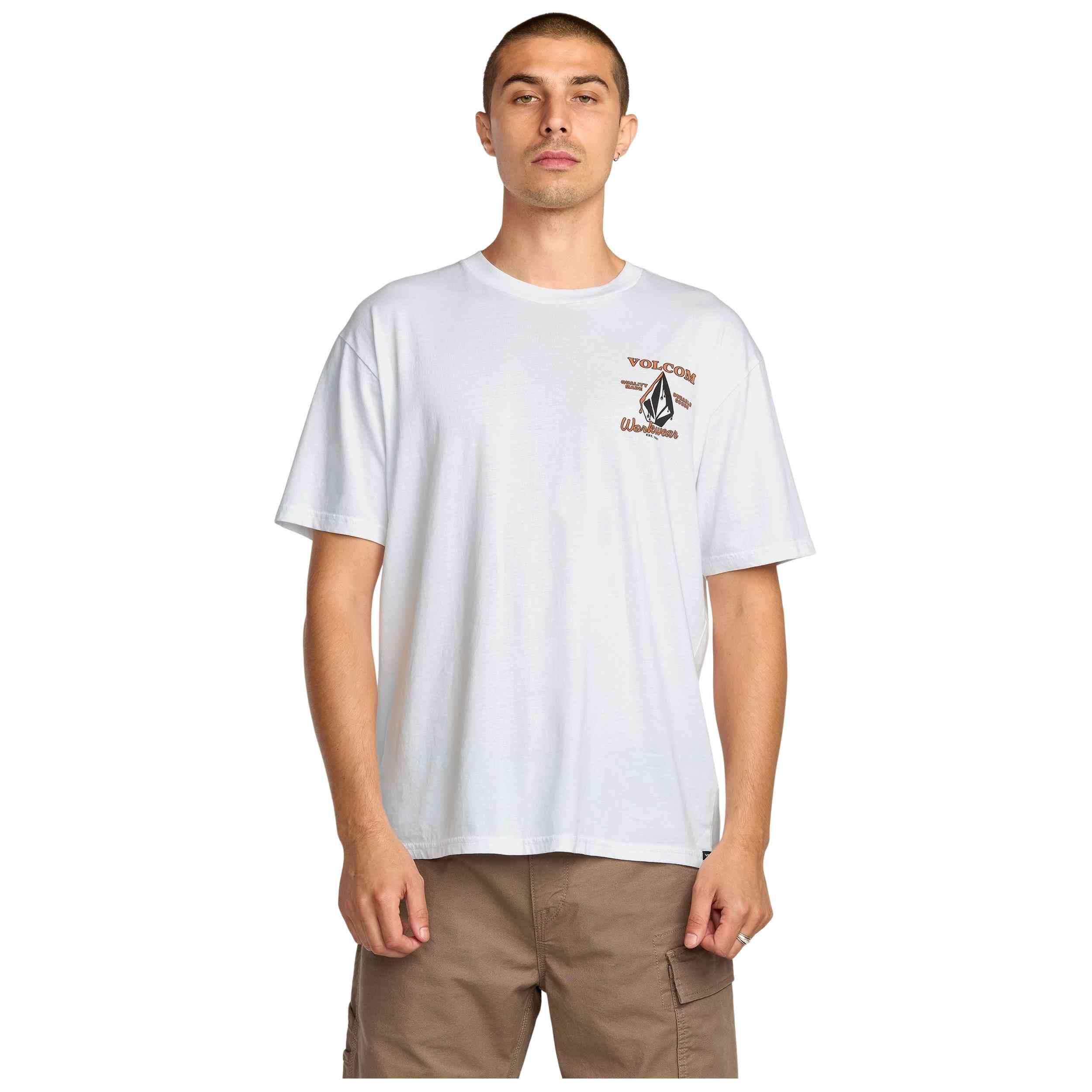 Maglia a maniche corte Volcom modello A5032505-WHT per uomini 3/5