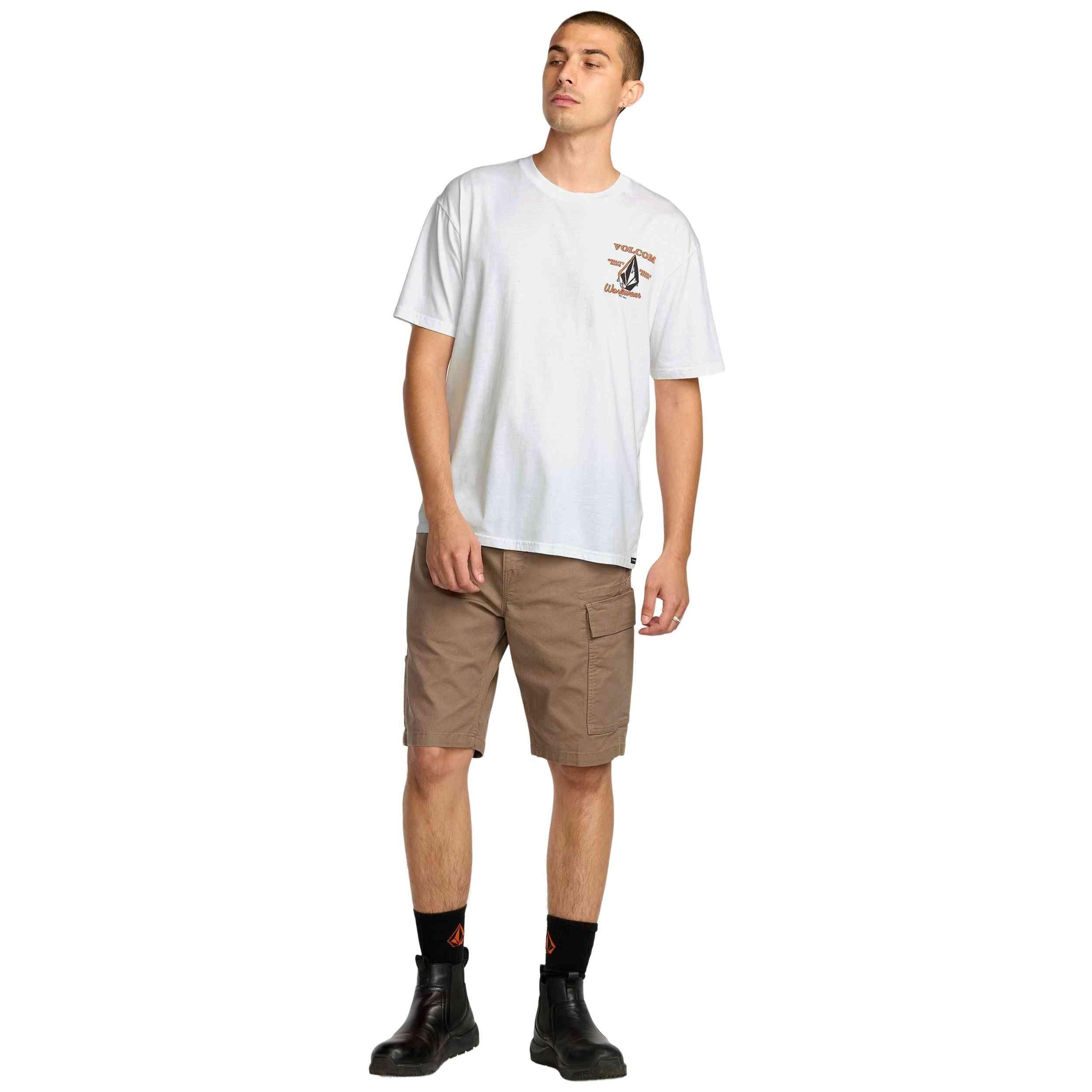 Maglia a maniche corte Volcom modello A5032505-WHT per uomini 2/5