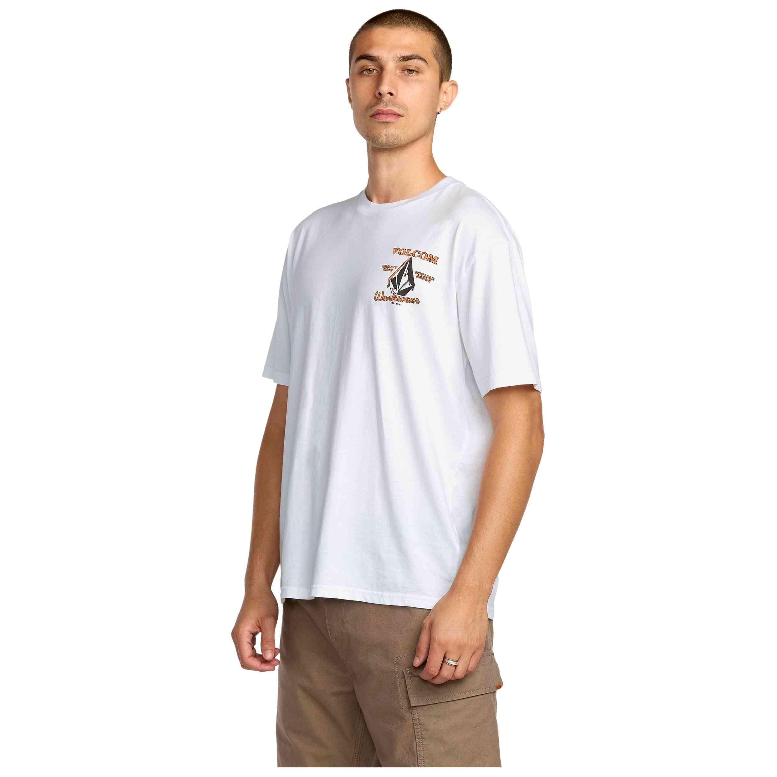 Maglia a maniche corte Volcom modello A5032505-WHT per uomini 5/5