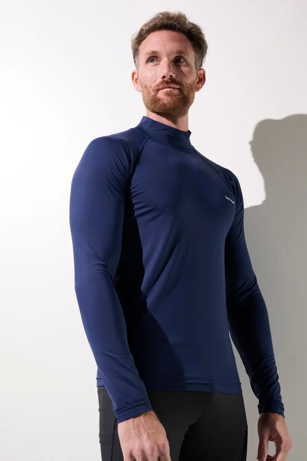 T-shirt de bain anti-UV Homme Bleu, Malibu, UPF 50+ 3/7