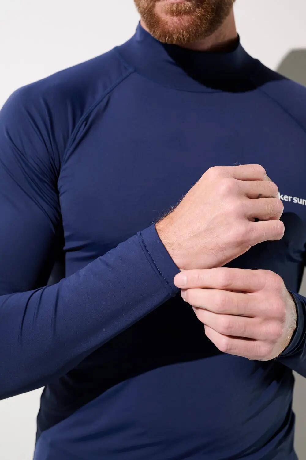 T-shirt de bain anti-UV Homme Bleu, Malibu, UPF 50+ 5/7