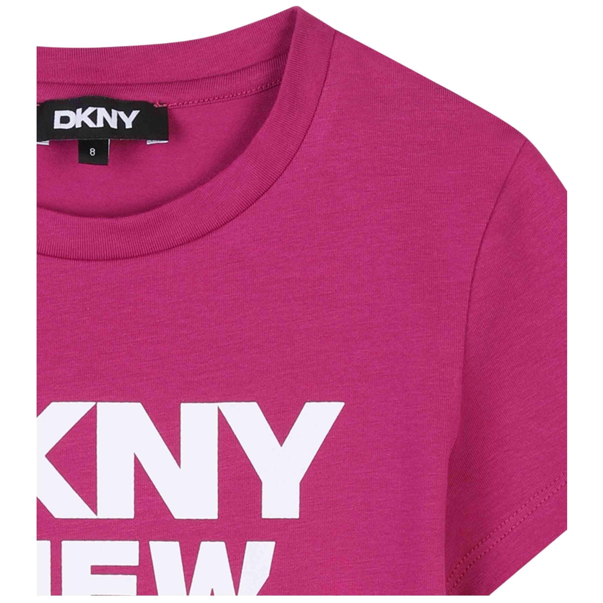 T-shirt met korte mouwen Dkny model D62304_469 voor meisjes 3/3