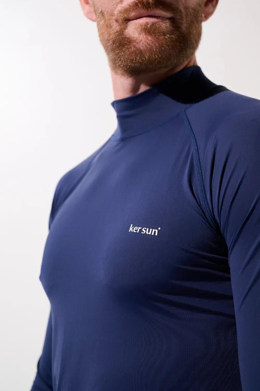 T-shirt de bain anti-UV Homme Bleu, Malibu, UPF 50+ 6/7