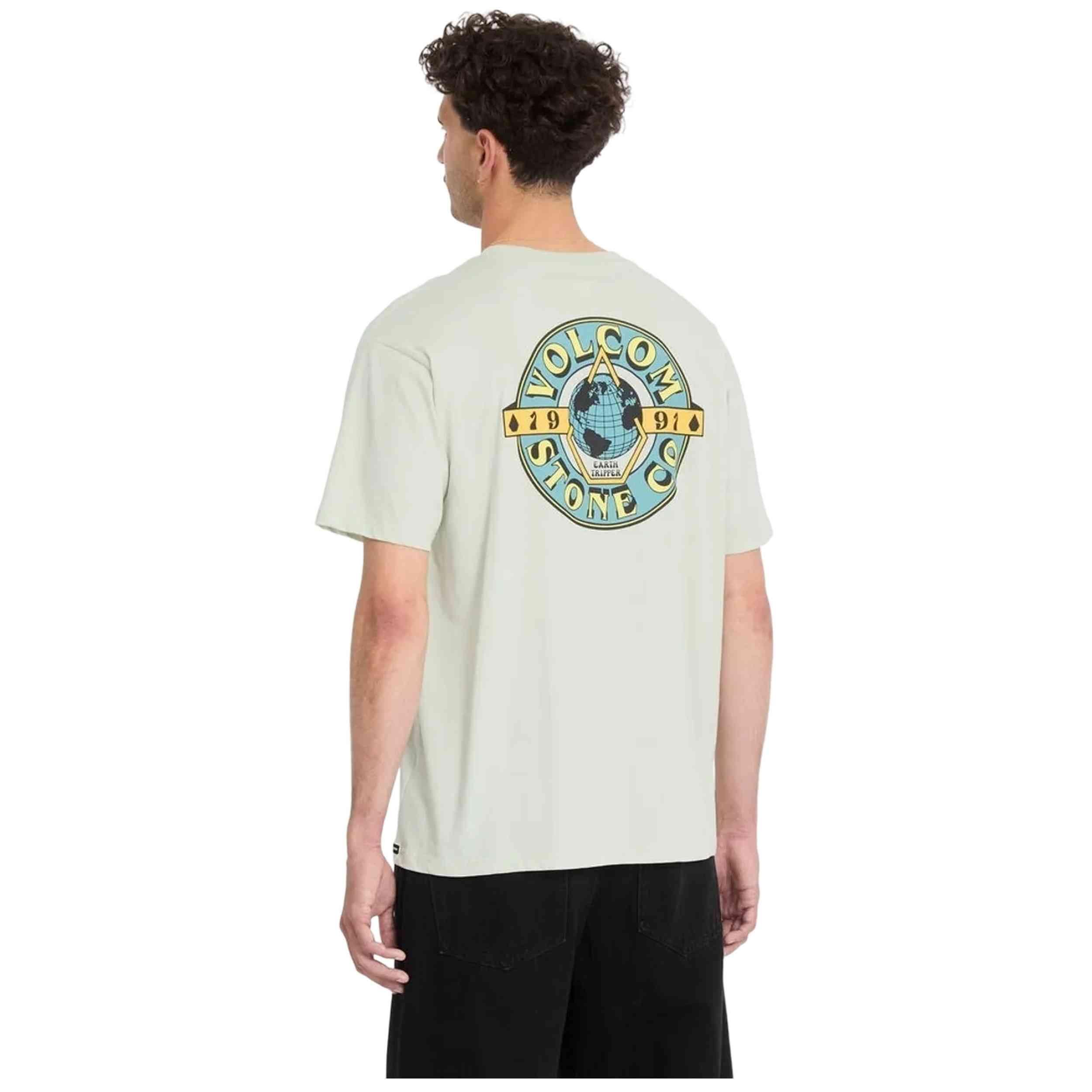 T-shirt Homme Volcom - Bleu, Coton, Taille S (état Neuf, Porté ?)