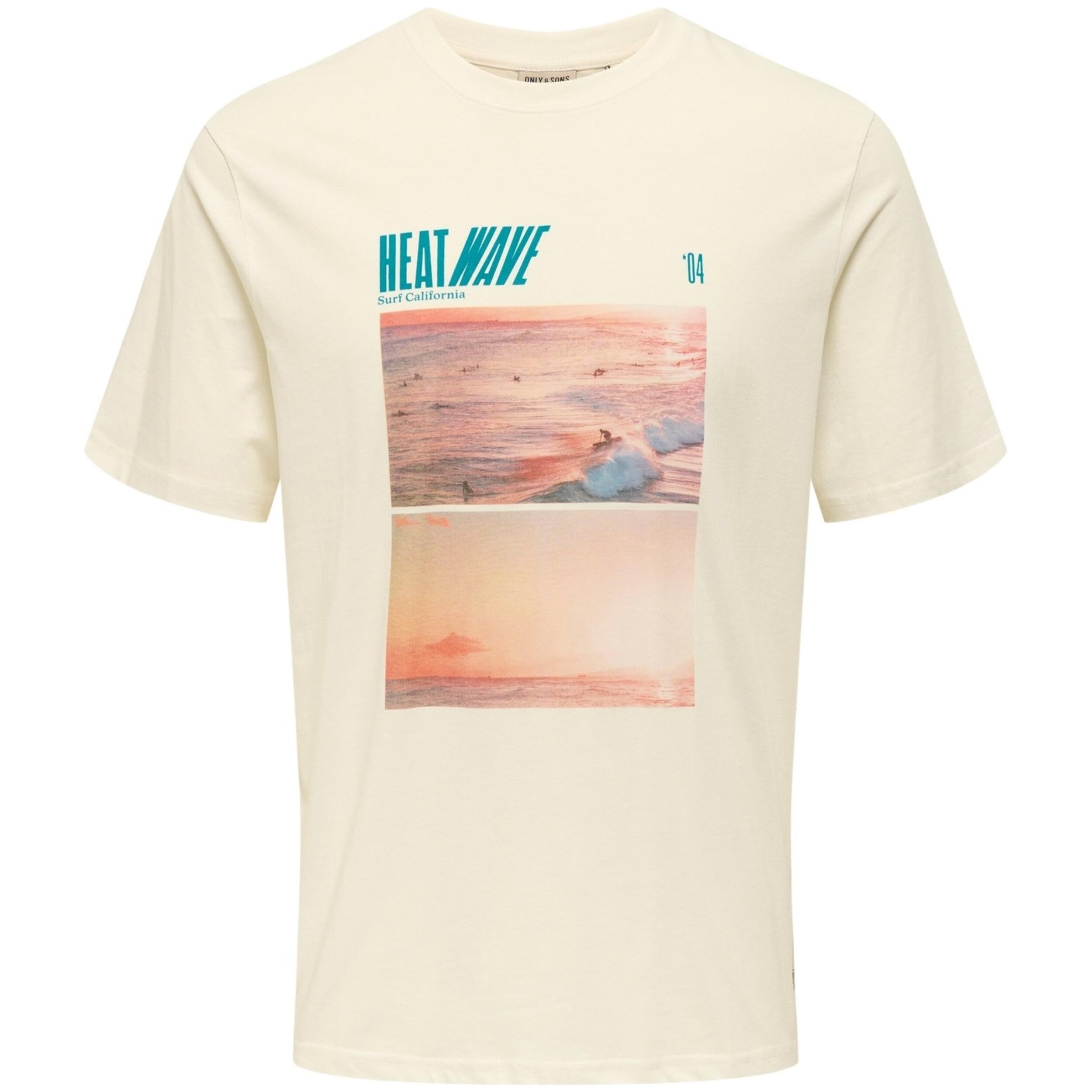 T-shirt Only & sons modelo 22029454-CLOUDDANCERHEATWAVE para homem 3/5