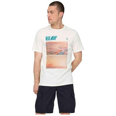 T-shirt met korte mouwen only & sons model 22029454-clouddancerheatw voor mannen