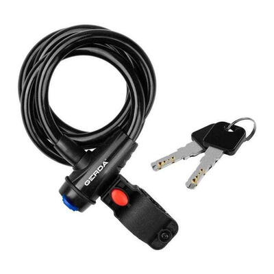 Max flex fiets kabelslot (zwart)